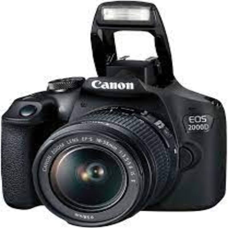 Цифрова фотокамера дзеркальна Canon EOS 2000D + об`єктив 18-55 IS II (2728C008)