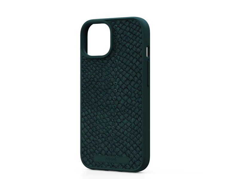 Чохол Njord Salmon Leather MagSafe Case Dark Green for iPhone 15 (NA51SL02)