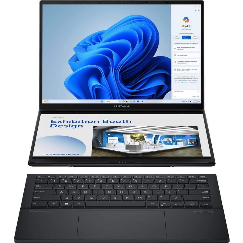 Ноутбук ASUS Zenbook DUO UX8406 (UX8406CA-IS99T) Inkwell Gray