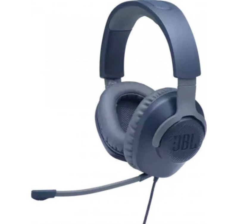 Навушники JBL Quantum 100 Blue (JBLQUANTUM100BLU)