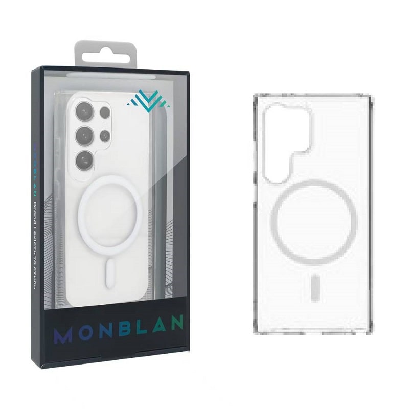 Чохол Monblan для Samsung S24 Ultra [MMCS24U] Magnetic Crystal Series (Transparent)