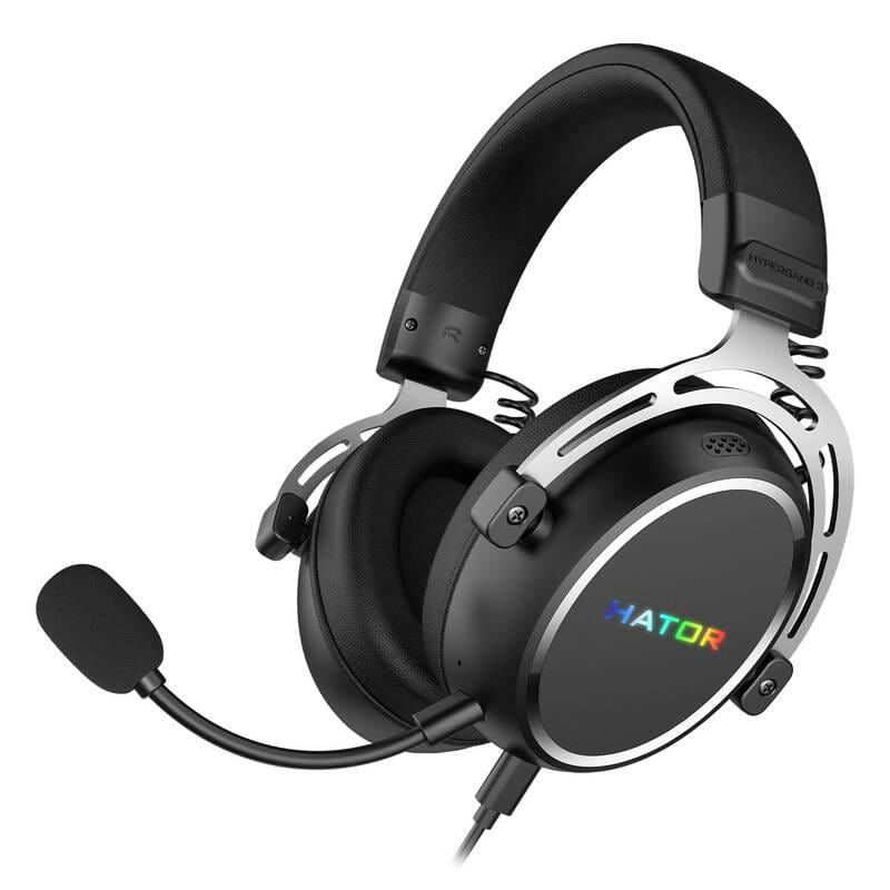 Навушники HATOR HYPERGANG 3 Hi-Res (ESH50) USB7.1 black, BT phone calls