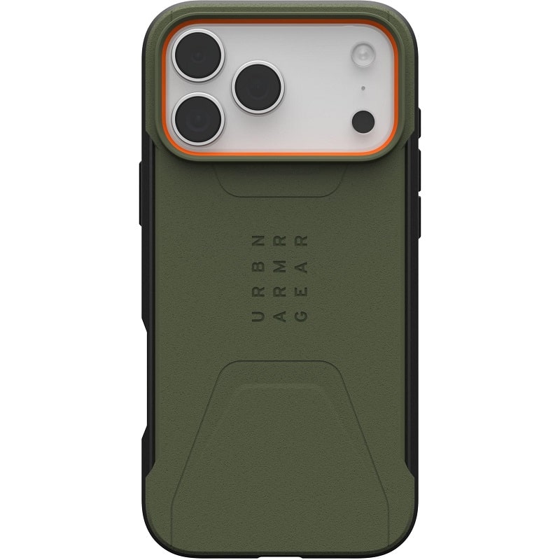 Чохол UAG для iPhone 17 Pro Max Civilian MagSafe Olive/Orange (114546117297)