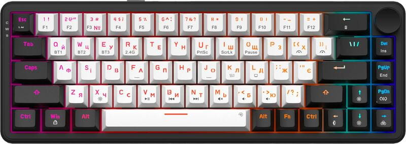 Клавіатура GamePro Asgard Valhalla  (MK210W Pro) 65% QLAB orange switches