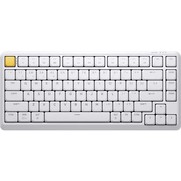 Клавіатура Keychron J1 82Key, K pro Red, WL/BT/USB-A, QMK, Hot-swap, EN/UKR, RGB, White (J1-Q1-UA)