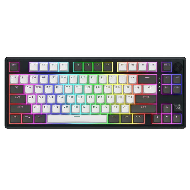 Клавіатура HATOR Skyfall 80 PRO wireless (HTK4180UA) grey-black, silent switches