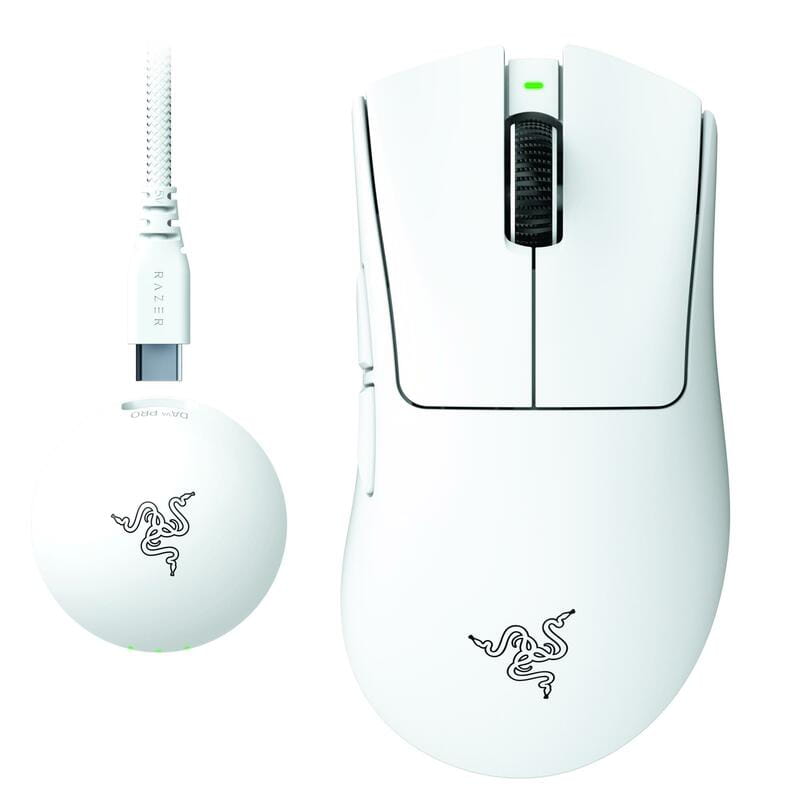 Мишка RAZER DeathAdder V4 PRO Wireless, white (RZ01-05330200-R3G1)