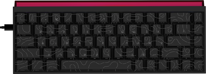Клавіатура Ajazz NK68 Red switches Side Contour Black (NK68-R-S-B)