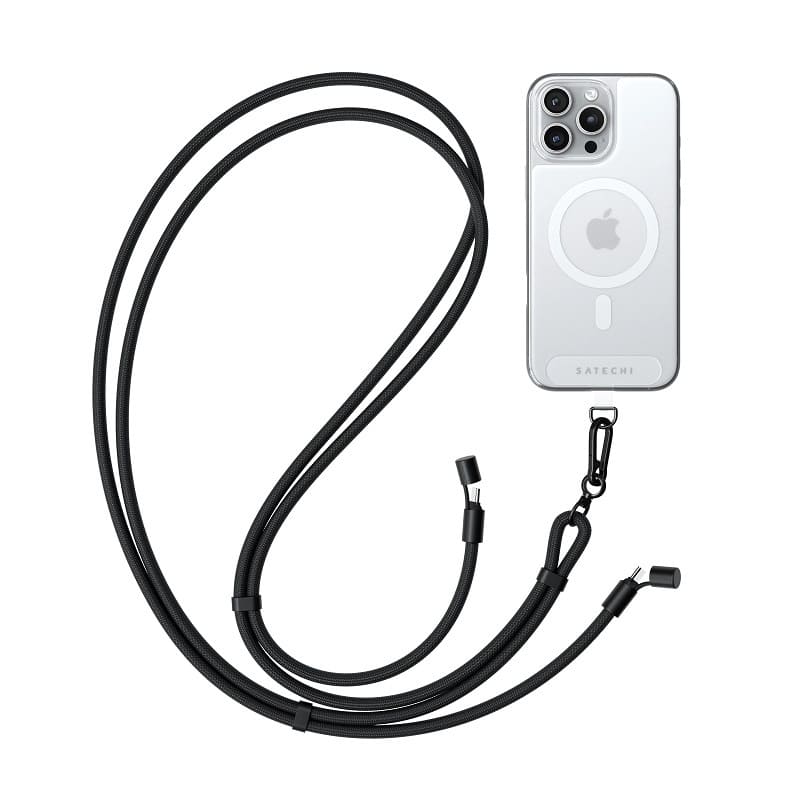 Ремінець-кабель Satechi OntheGo USB-C Lanyard 60W Cable Black (1.5 m) (ST-LOTGLK)