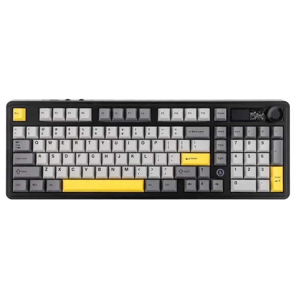 Клавіатура Ajazz AK980 V2 Gift Switch V2 Black Gray Yellow (AK980-V2-G-BGY)