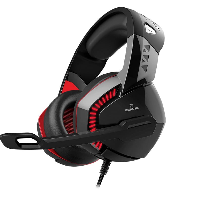 Навушники REAL-EL GDX-7800 Black/Red (EL124100027)