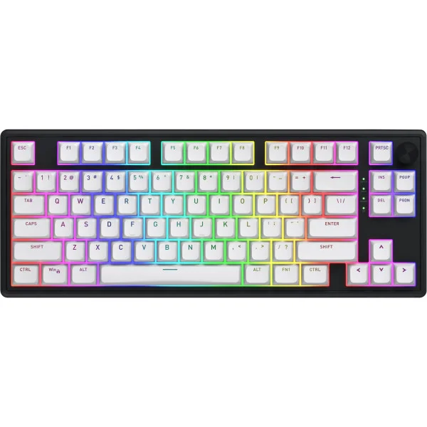 Клавіатура HATOR Skyfall 80 wireless (HTK3180) black-white, US layout