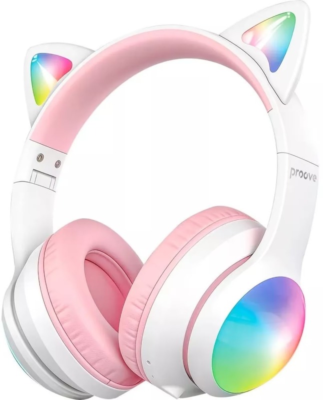 Навушники Proove Kids LumiCat (APP) white/pink (HPLC0001AP25)
