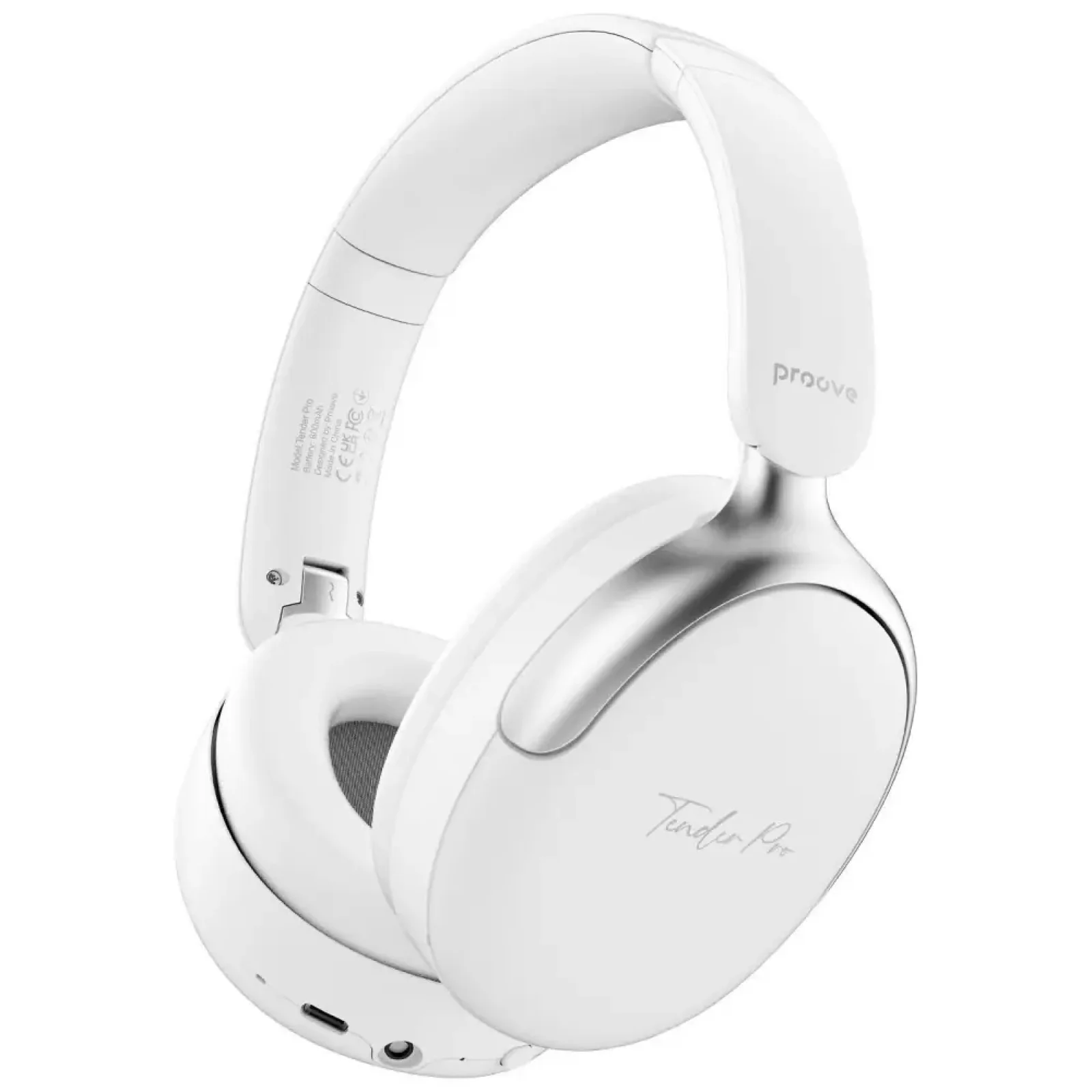 Навушники Proove Tender Pro with ANC (APP) white HPTP0001AP02