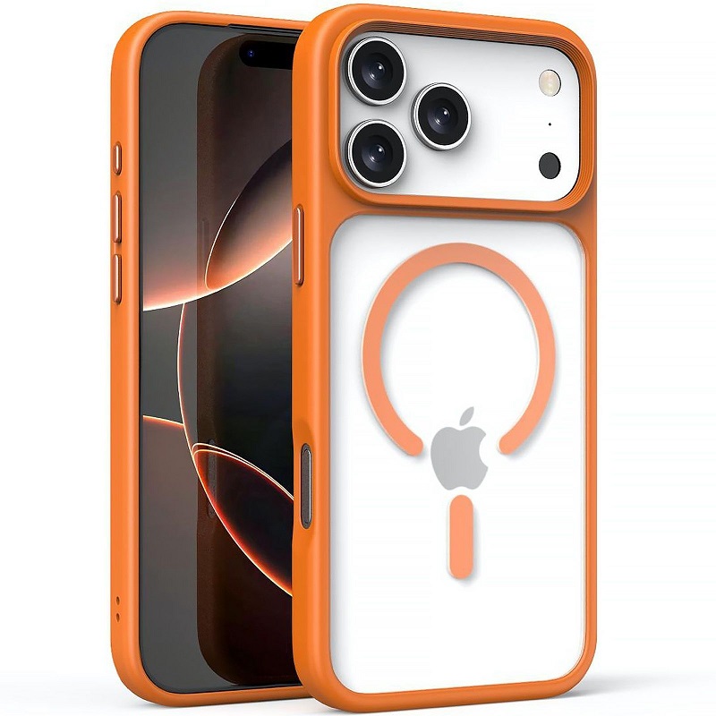 Чохол TPU+PC Metal Buttons with MagSafe iPhone 17 Pro Max (6.9") (Сірий / Grey)